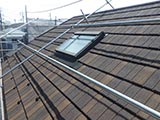 新しい屋根材の取り付け