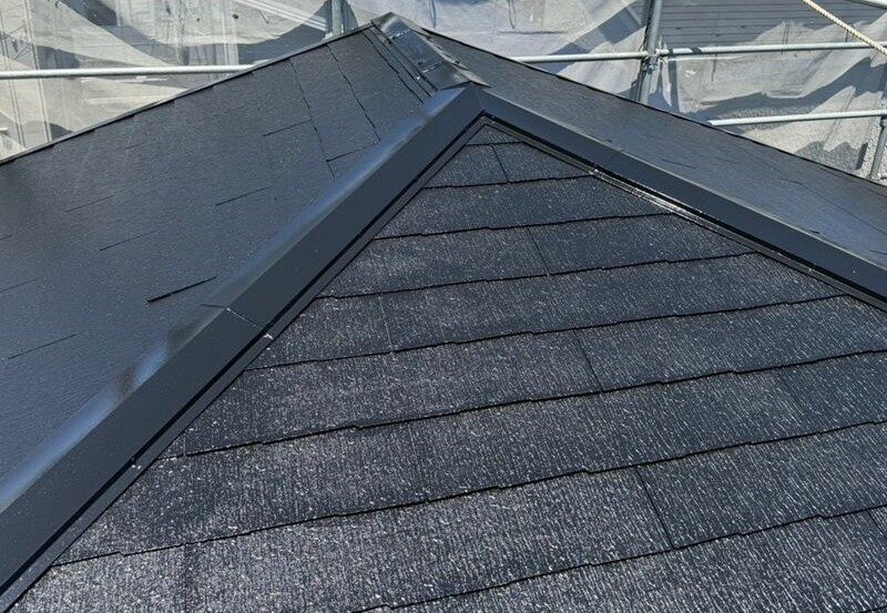 【横浜市】色あせた12年目のコロニアルを屋根塗装、塗膜が新しくなり防水性と機能性が向上しました｜屋根修理・外壁塗装の専門店（株）成田屋商店