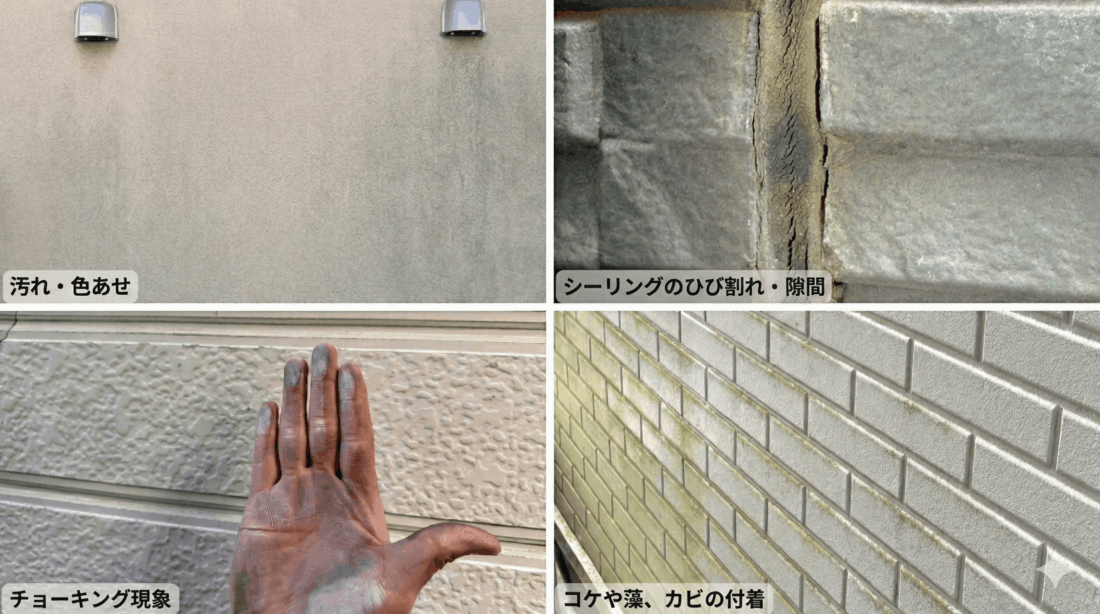 外壁 劣化サイン