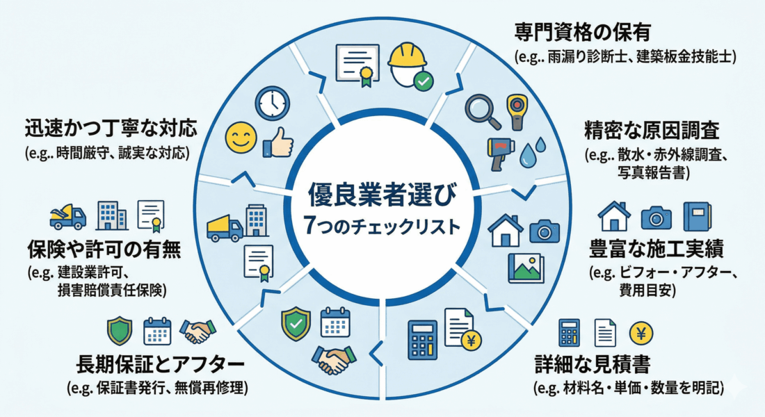 雨漏り修理 業者選び